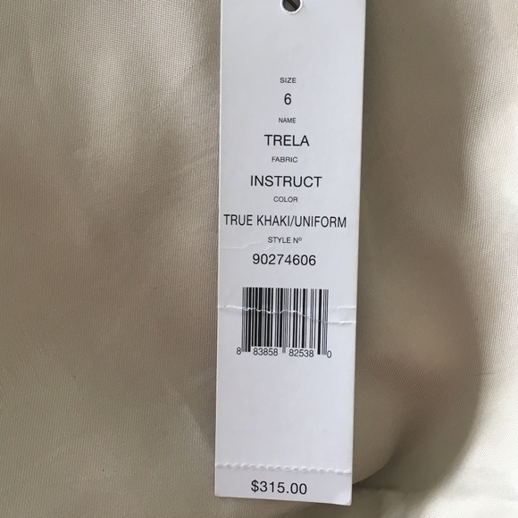 Theory Trela Colorblock Khaki & Navy Dress NWT - Picture 7 of 8